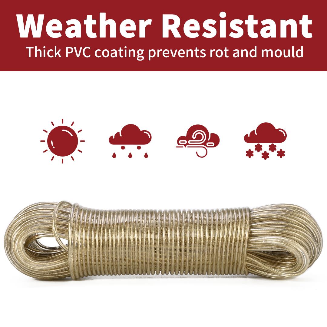 Vinsani 50M Washing Line Rope