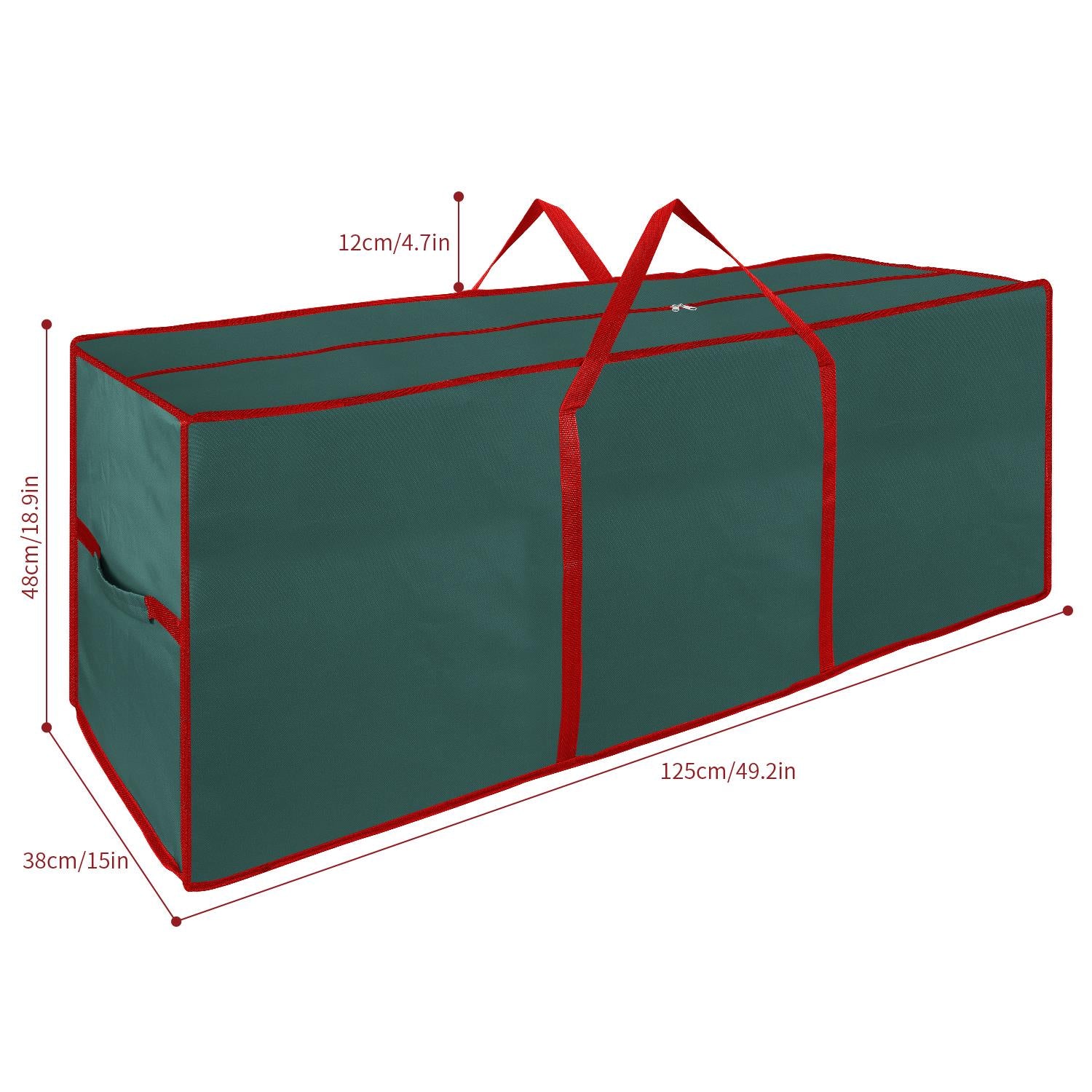 Vinsani Xmas Green Fabric Storage Bag