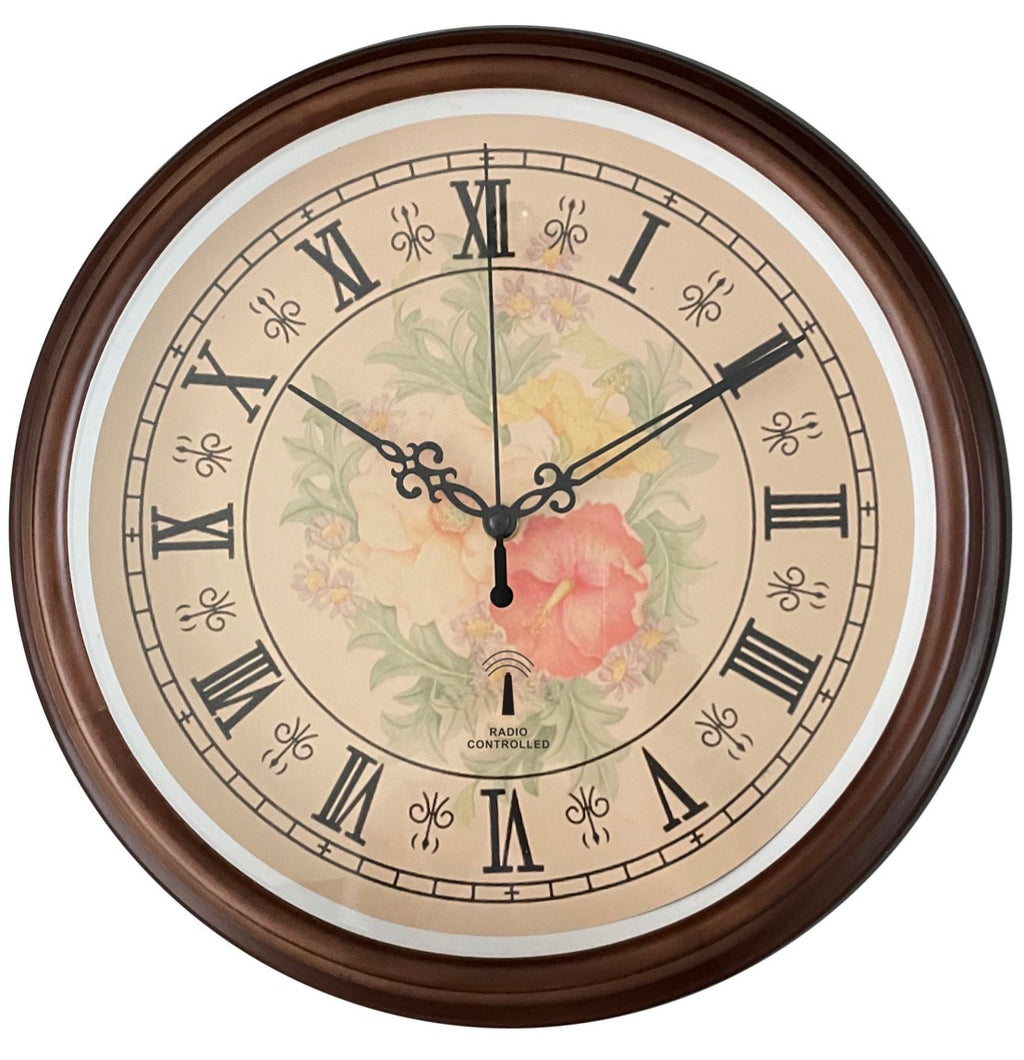 Decorative Radio-Controlled Wall Clock