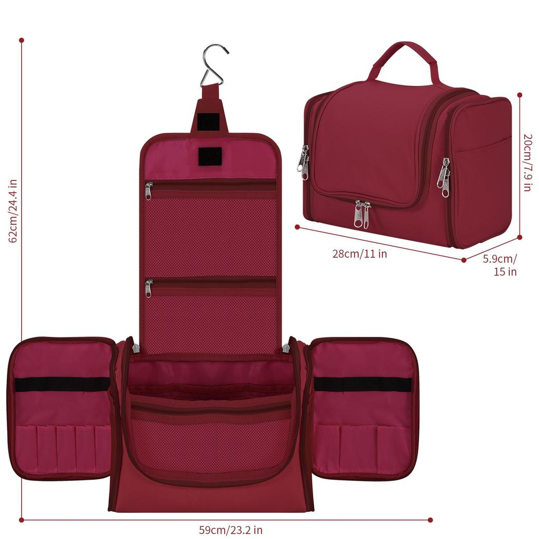 Vinsani Toiletry Bag Hot Pink