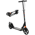 AIYAPLAY Kids Scooter, Foldable Kick Scooter with Adjustable Handlebar, Black
