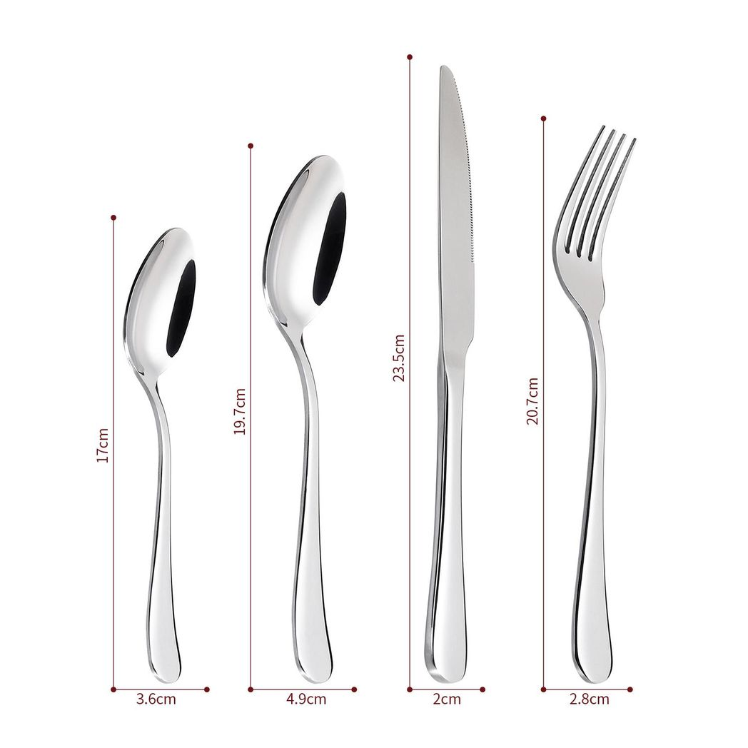 Vinsani 24pcs SS Cutlery Set