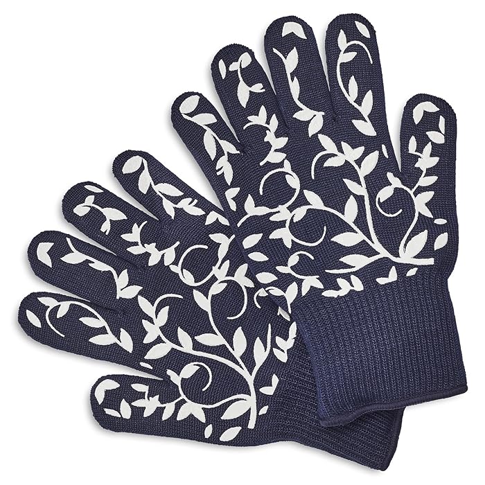 Floral Vine Oven Gloves A252666