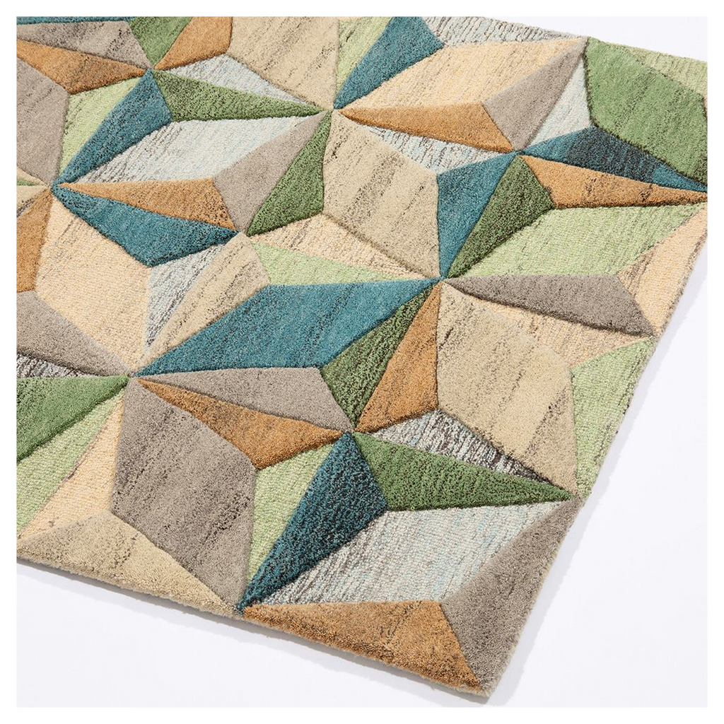 Lilianna Embossed Geo Wool 120x170cm Rug