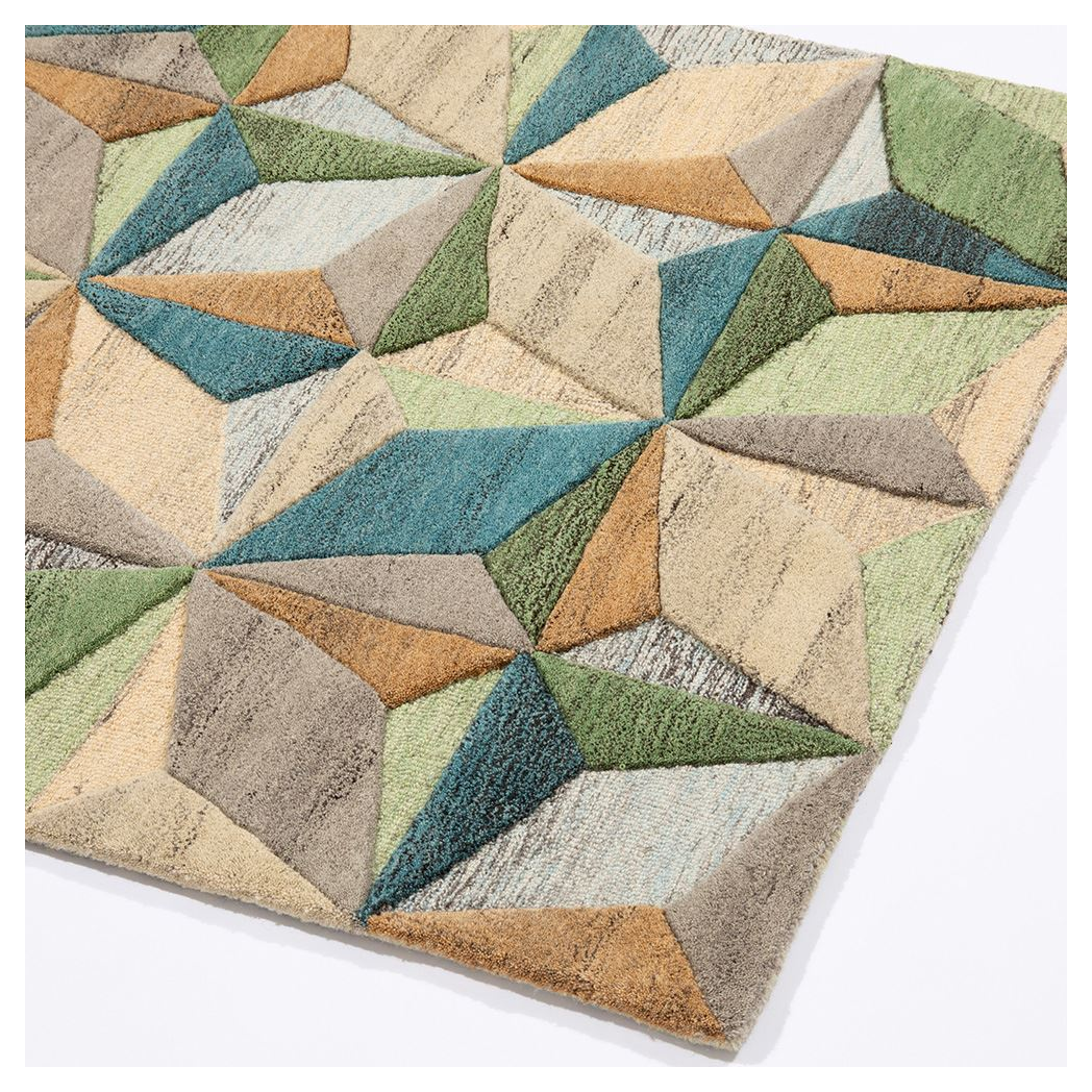 Lilianna Embossed Geo Wool 120x170cm Rug