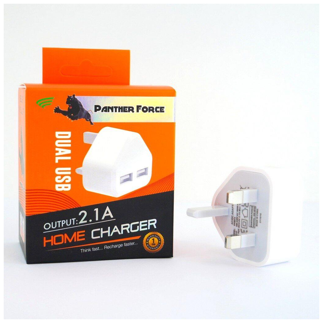 Panther Force Dual 2.1Amp USB Home Charger
