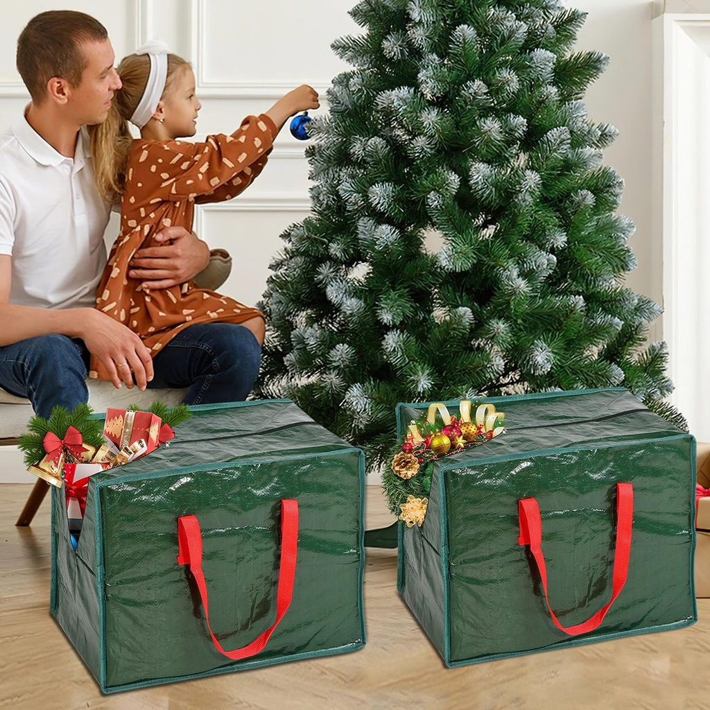 Vinsani Xmas Baubles & Tinsel Storage Bag