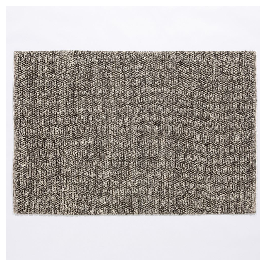 Delilah Wool Pebble 120x170cm Mottled Grey Rug
