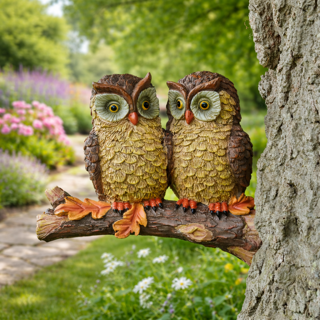 Baby Owls Tree Branch Hanger