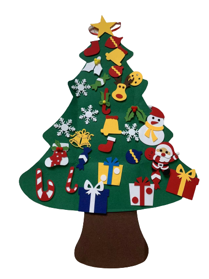 Felt Tree with Removable Ornaments