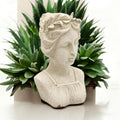 Stylish Roman Lady Bust Sculpture (27cm Cream Lady Bust Statue)