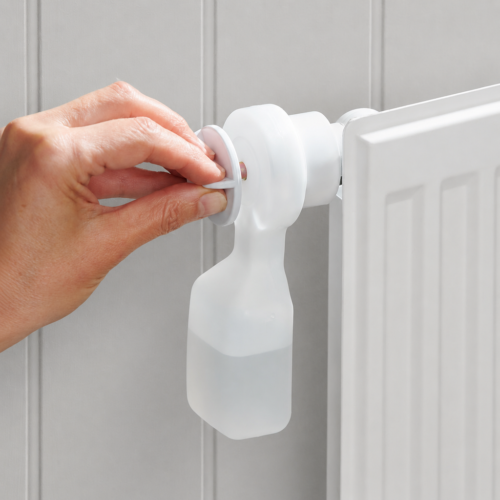 Radiator Bleeder with water reservoir
