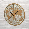 AcaciaHome Elegant and Modern Mirror Gold Globe 60cm Wall Clock