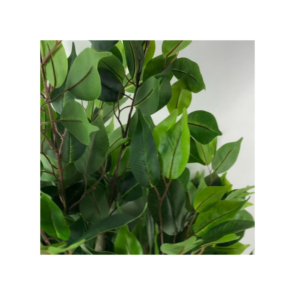 110cm Leaf Realistic Artificial Ficus Tree / Plant Copper Planter
