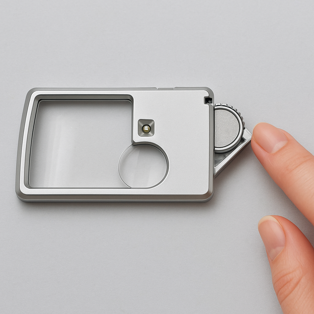 LED Illuminated Card Style Magnifier