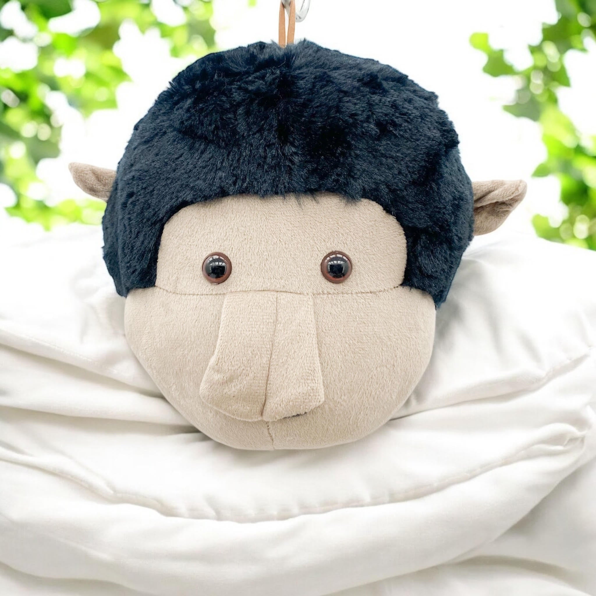 Plush Monkey Head Wall Decoration Ornament Hanging Stuffed Kids Room Toy Gift 3D
