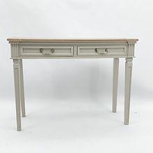 AcaciaHome 2 Drawer Rectangular Console Table (Cream)
