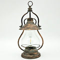 49cm BATTERY & BULB METAL GARDEN LANTERN
