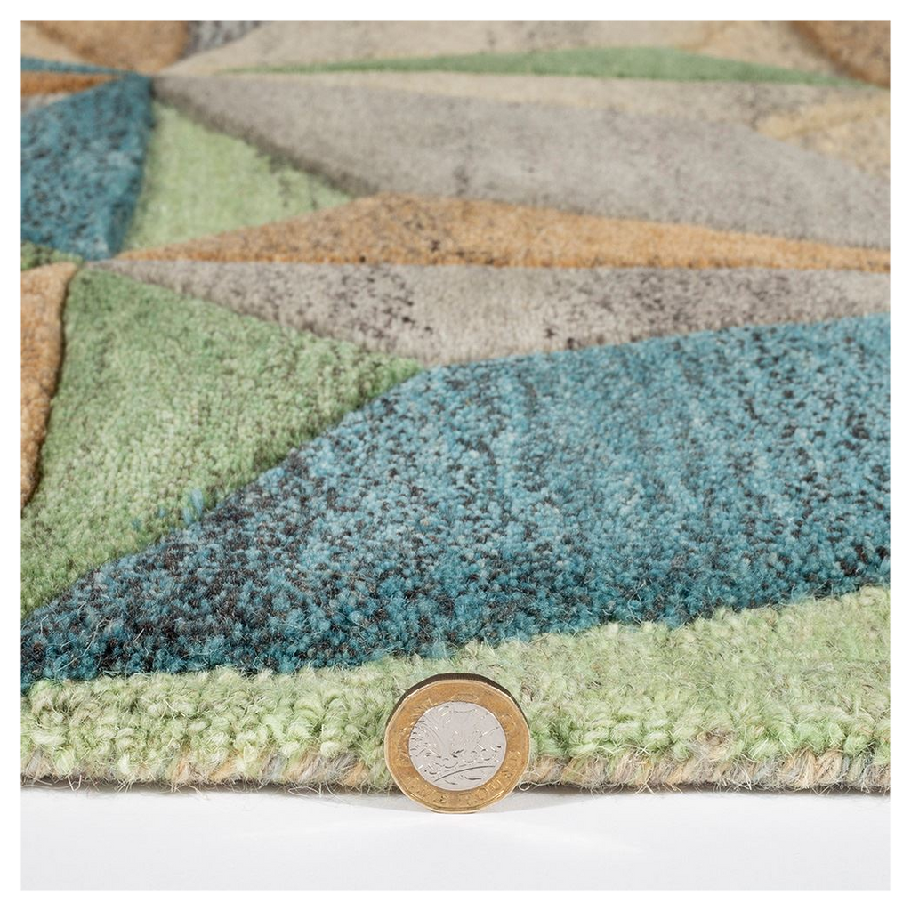 Lilianna Embossed Geo Wool 120x170cm Rug