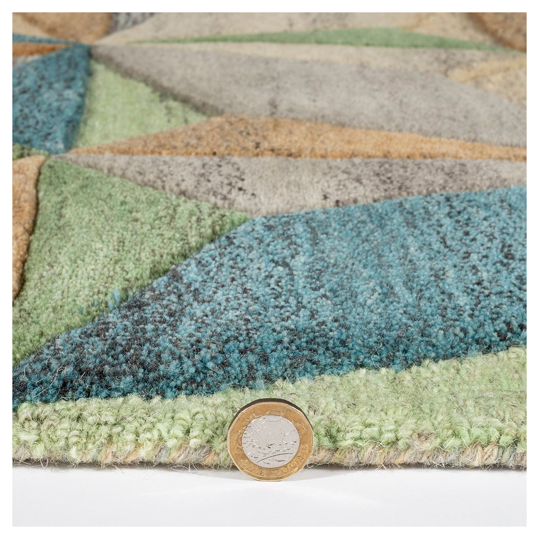Lilianna Embossed Geo Wool 120x170cm Rug