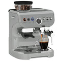 HOMCOM Espresso Machine, Bean Grinder & Steam Wand, 15 Bar Pressure, Silver.