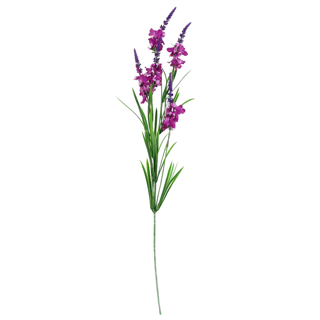 Pack of 6 x 80cm Dark Pink Larkspur Artifical Stem