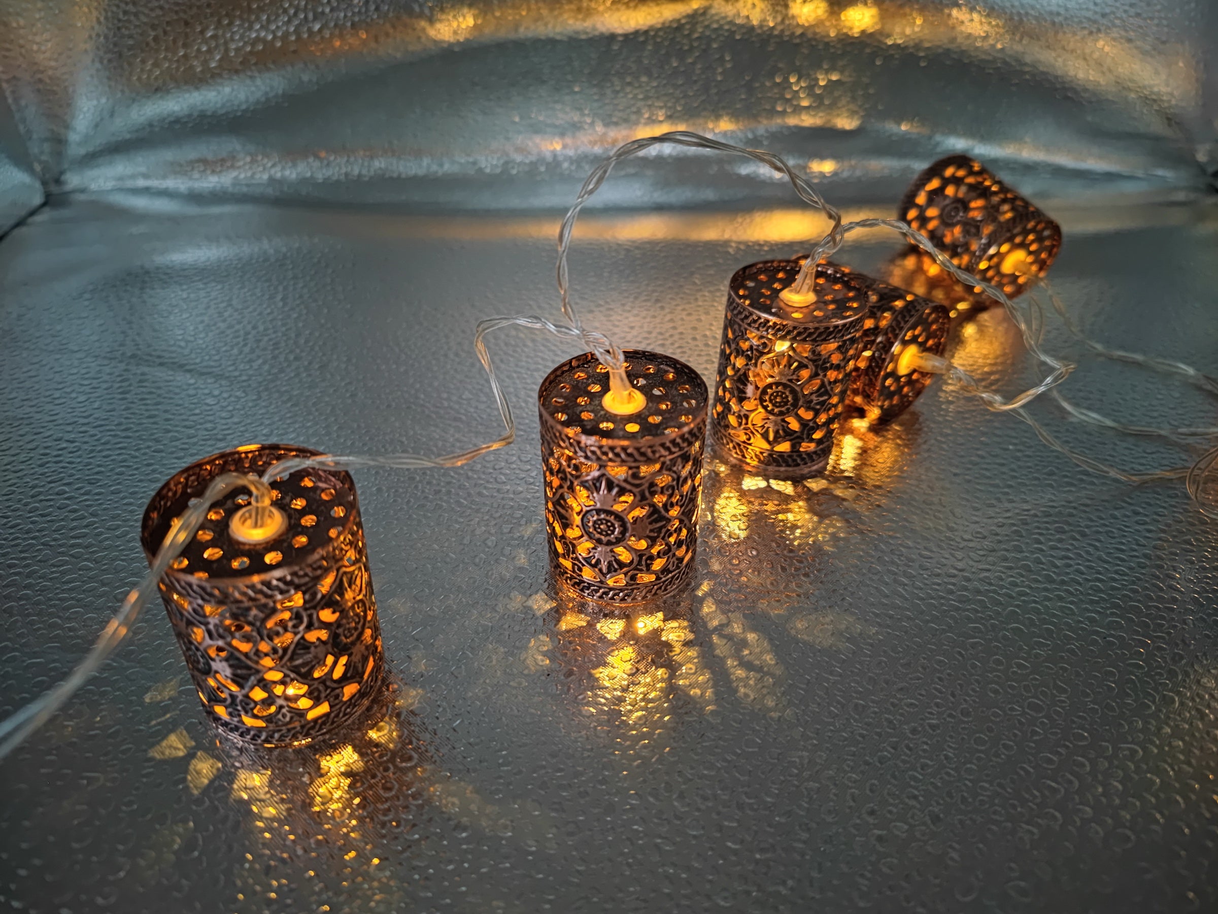 Copper Finish Marrakesh Look String Light