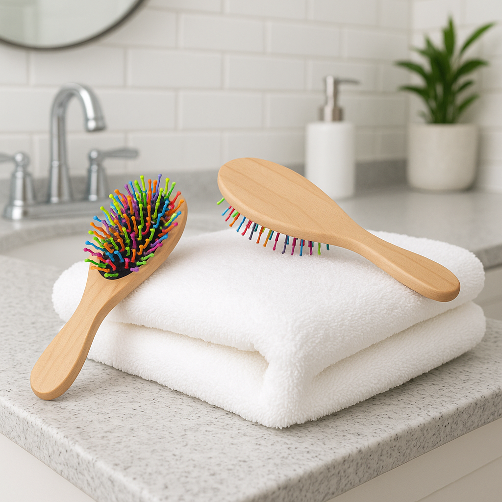 Set Of 2 Wooden Brushes