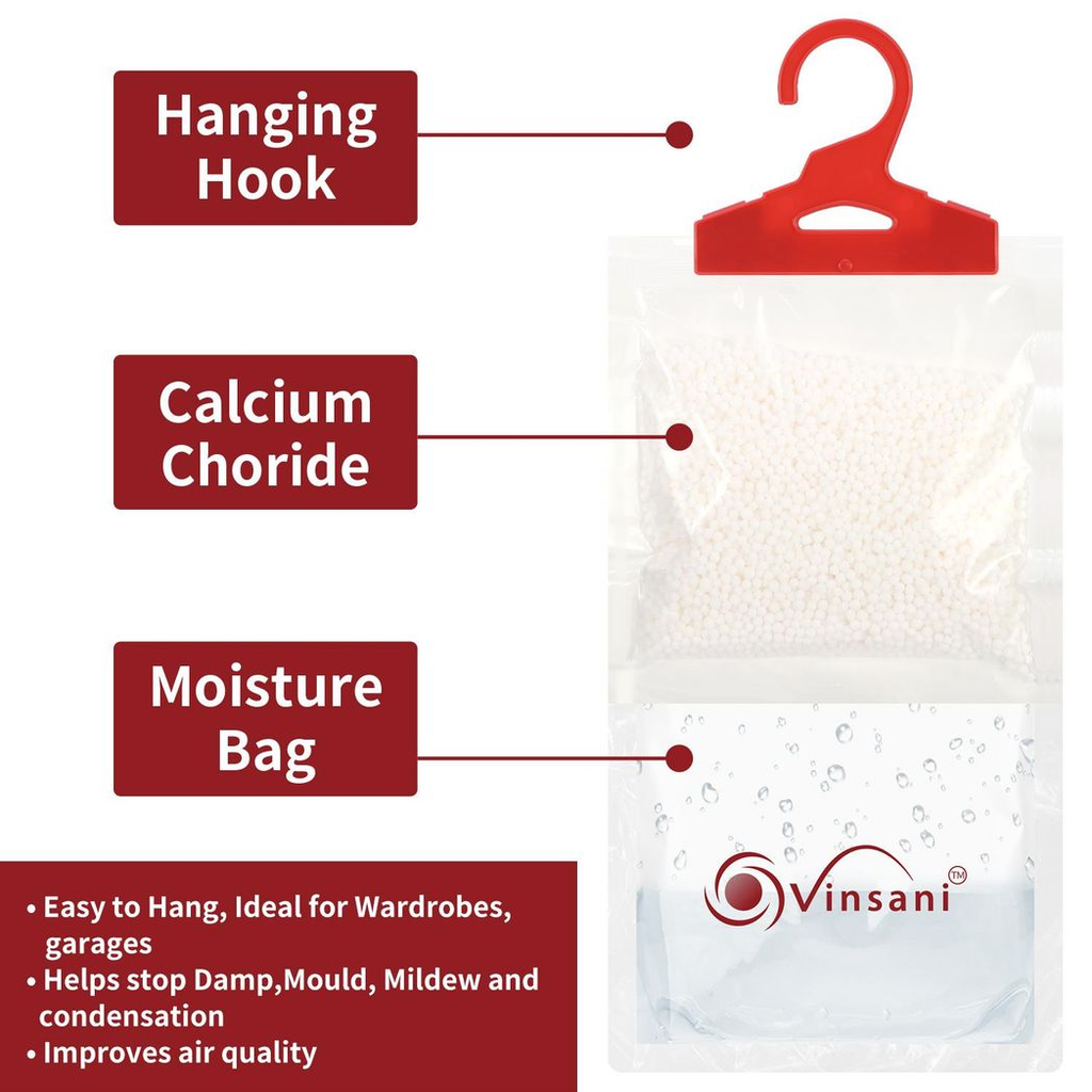 Vinsani 12Pc Hang Dehumidifier Bag