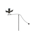 Durable Owl Bird Garden Spinner Metal Stake with Whimsical Spinning Motion