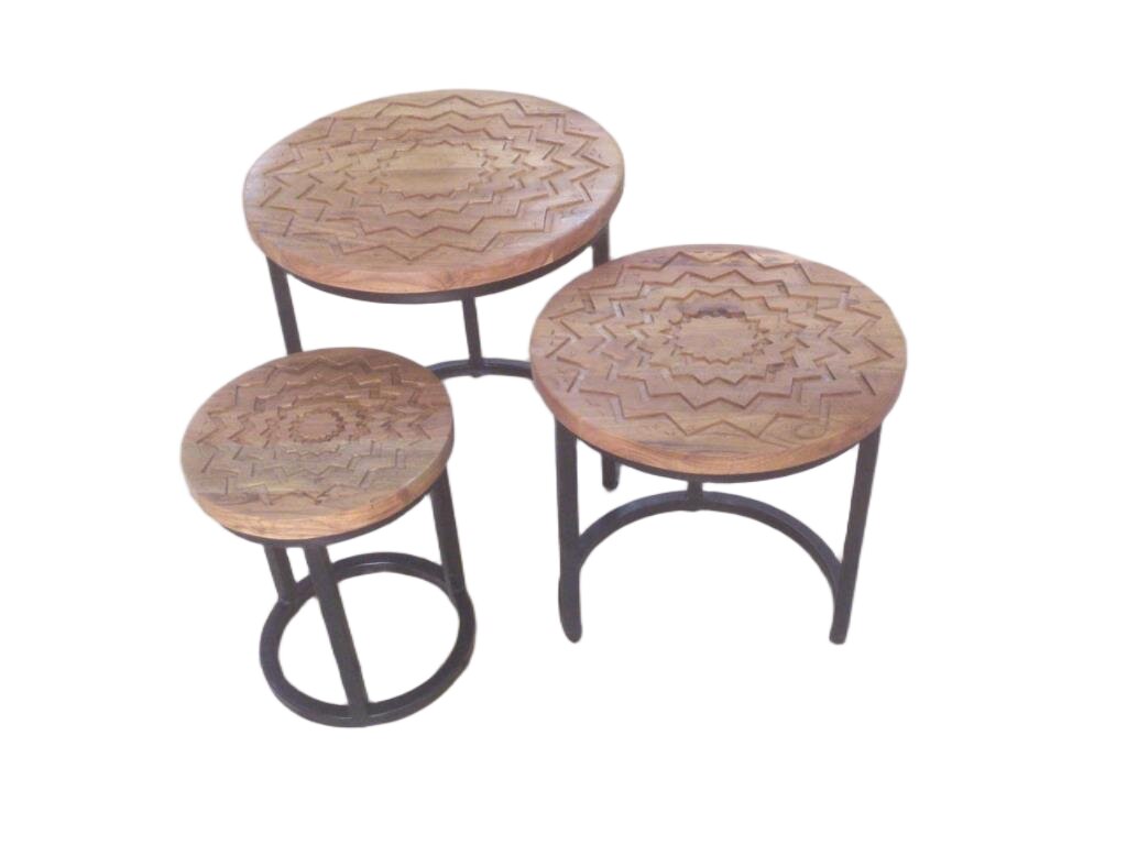 45/38/28cm Set Of 3 Nest Of Tables