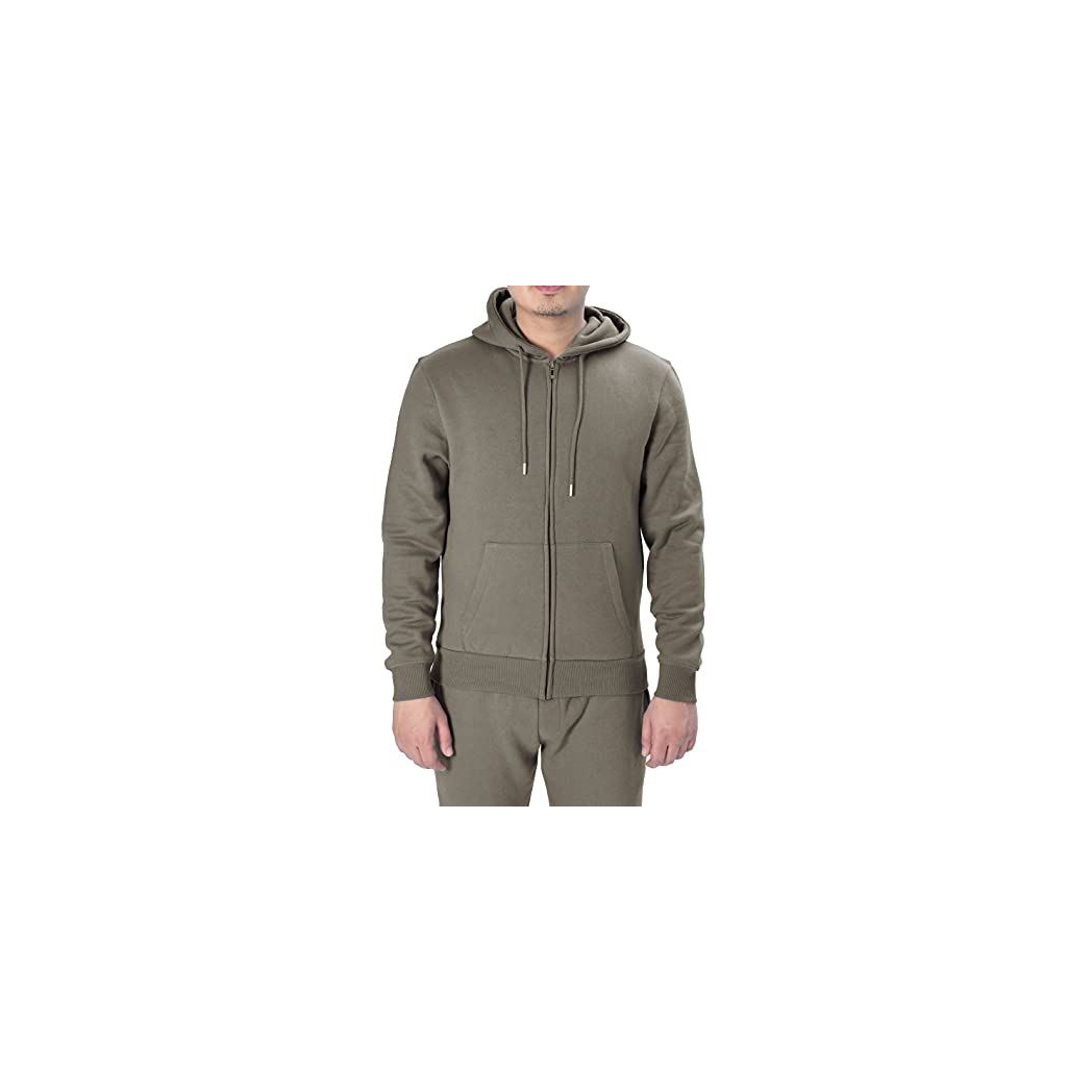 Men's Zip Hoodie Khaki M