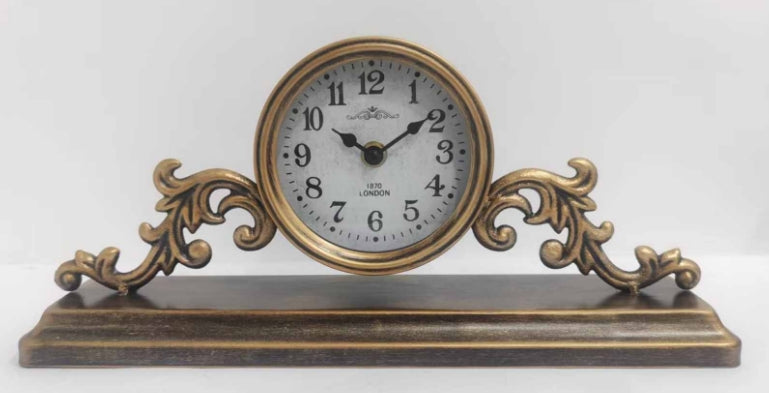 AcaciaHome Durable Table Clock, Art Deco Design