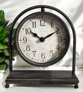 Elegant Silent Sweep Mantel Clock (20CM Black Mantel Clock)