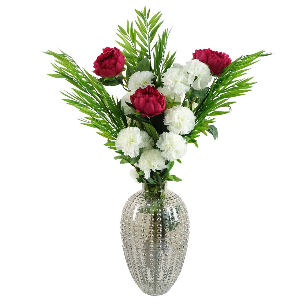 35cm Smoke Grey Bubble Vase