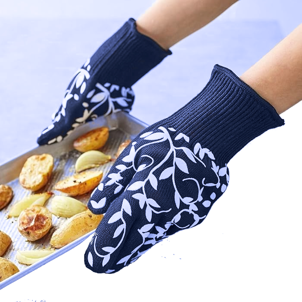 Floral Vine Oven Gloves A252666