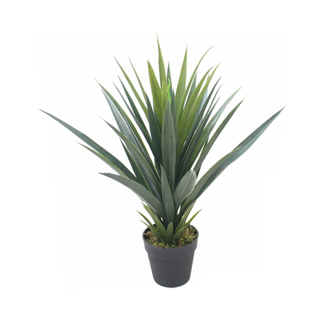 90cm Copper Planter with Artificial Yukka Plant