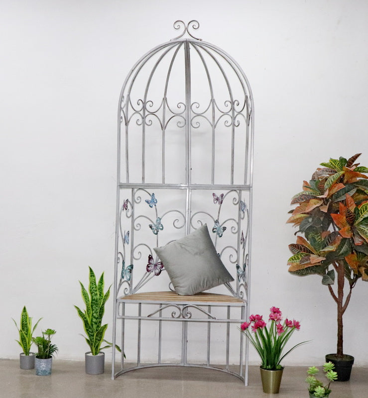 325CM CREAM METAL GARDEN GAZEBO - Pallet