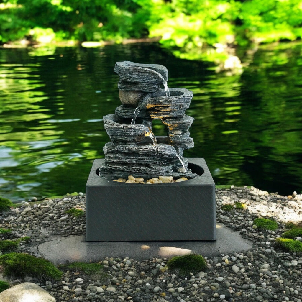 Water Feature Indoor Outdoor LED Fountain