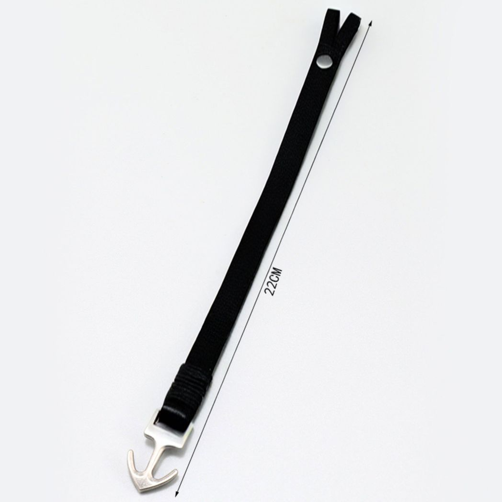 Men's Leather Anchor Bracelet