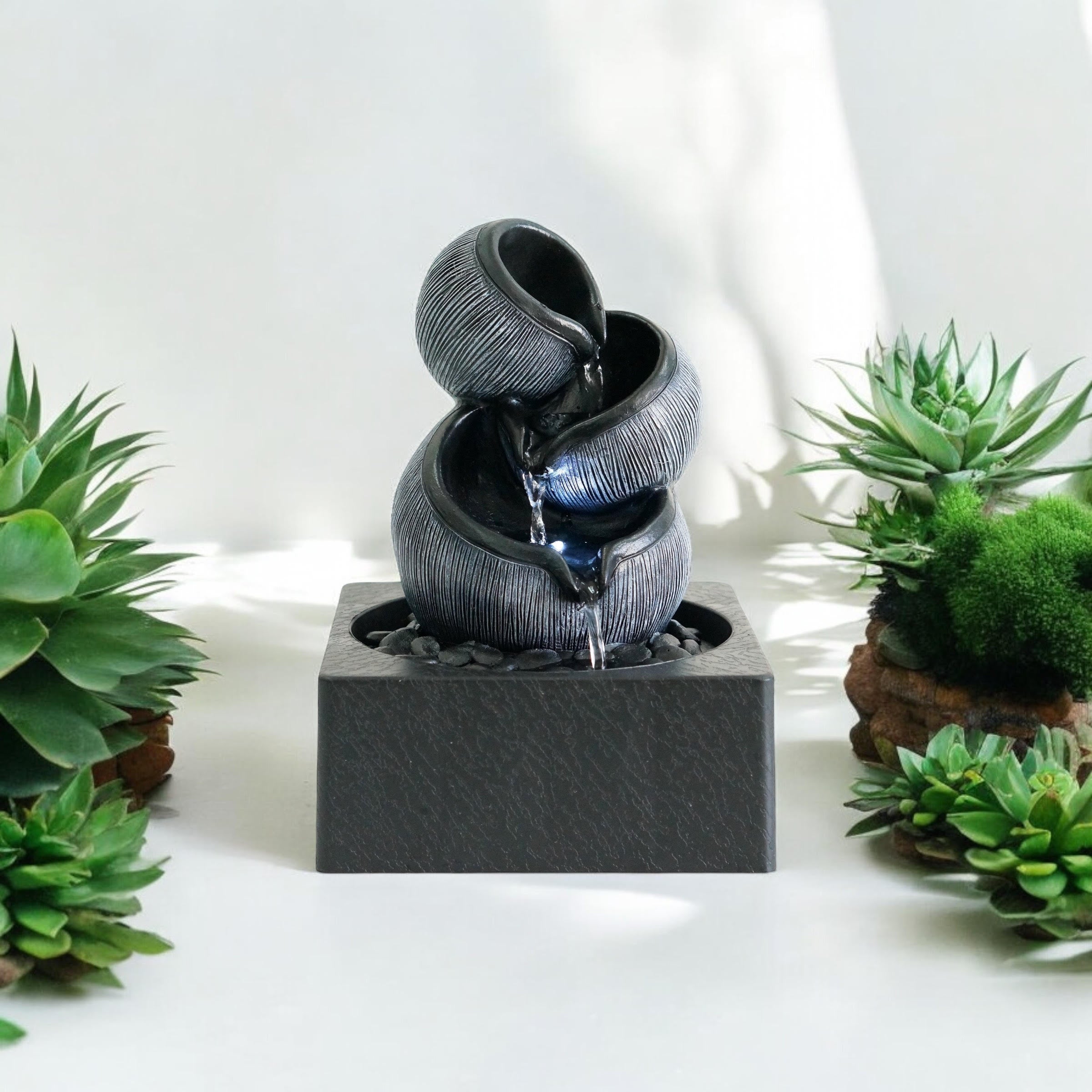 Water Feature Indoor Outdoor LED Fountain
