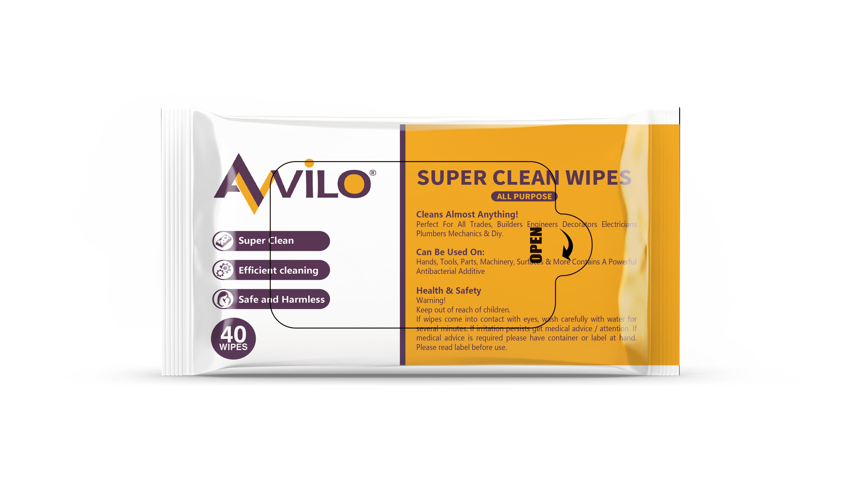 Super Clean Wipes – Pack of 40