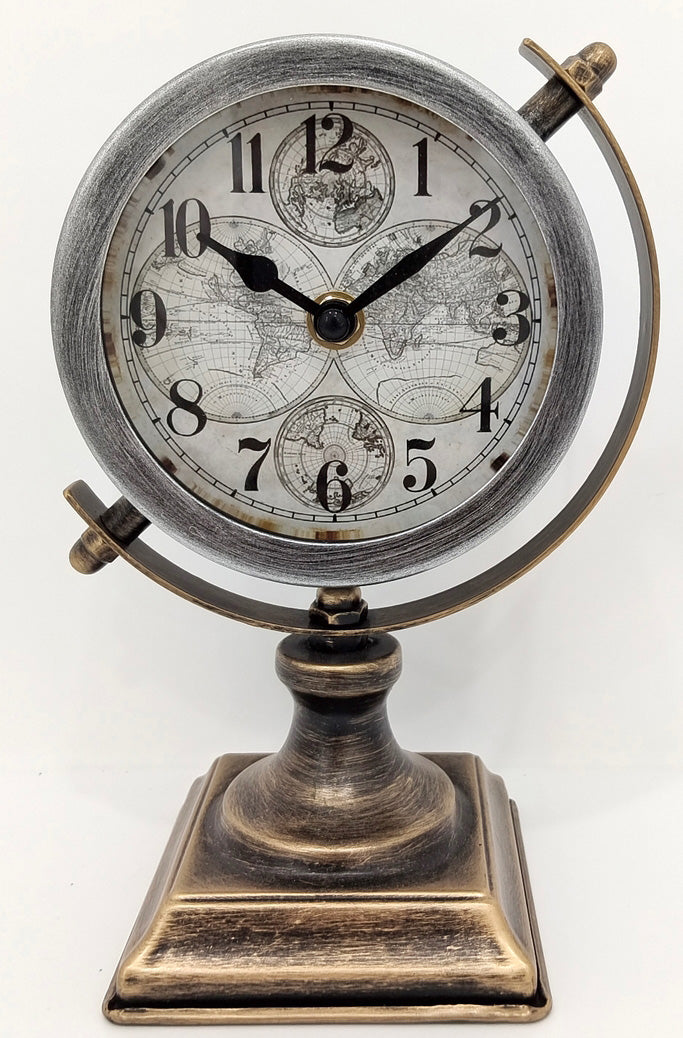 AcaciaHome Durable Table Clock, Art Deco Design