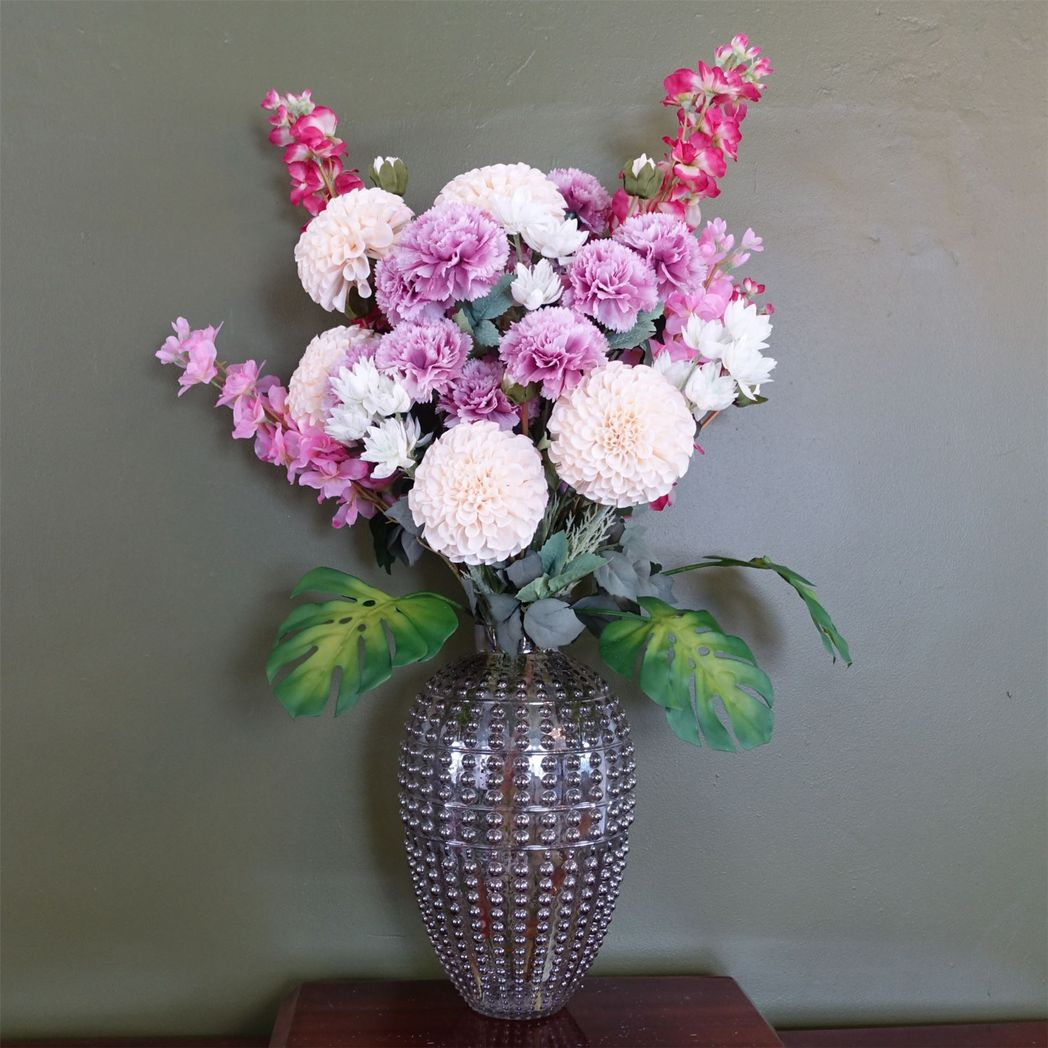 35cm Smoke Grey Bubble Vase