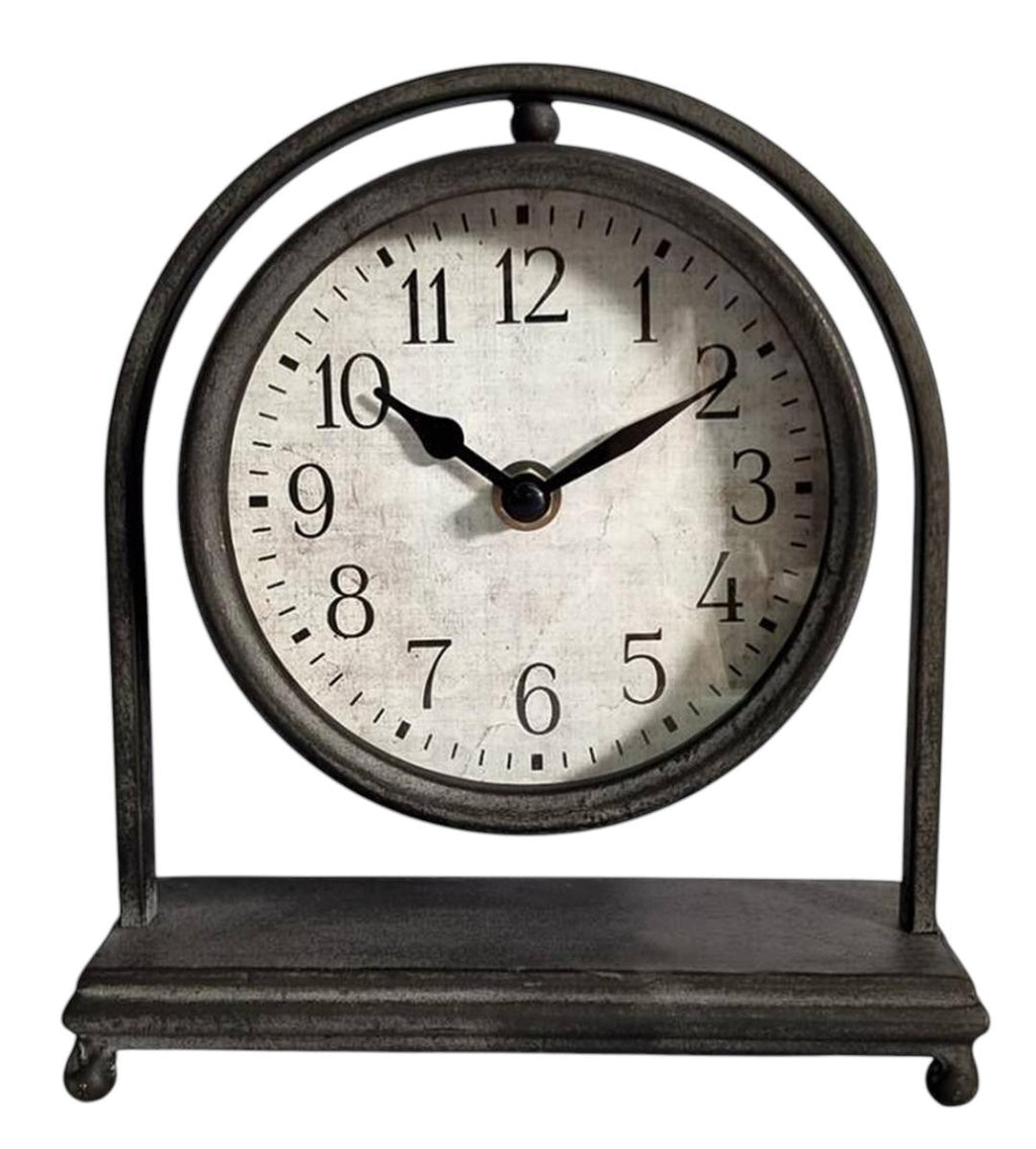 Elegant Silent Sweep Mantel Clock (20CM Black Mantel Clock)