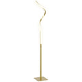 HOMCOM LED Floor Lamp, Standing Lamp with3 Adjustable Brightness Gold Tone