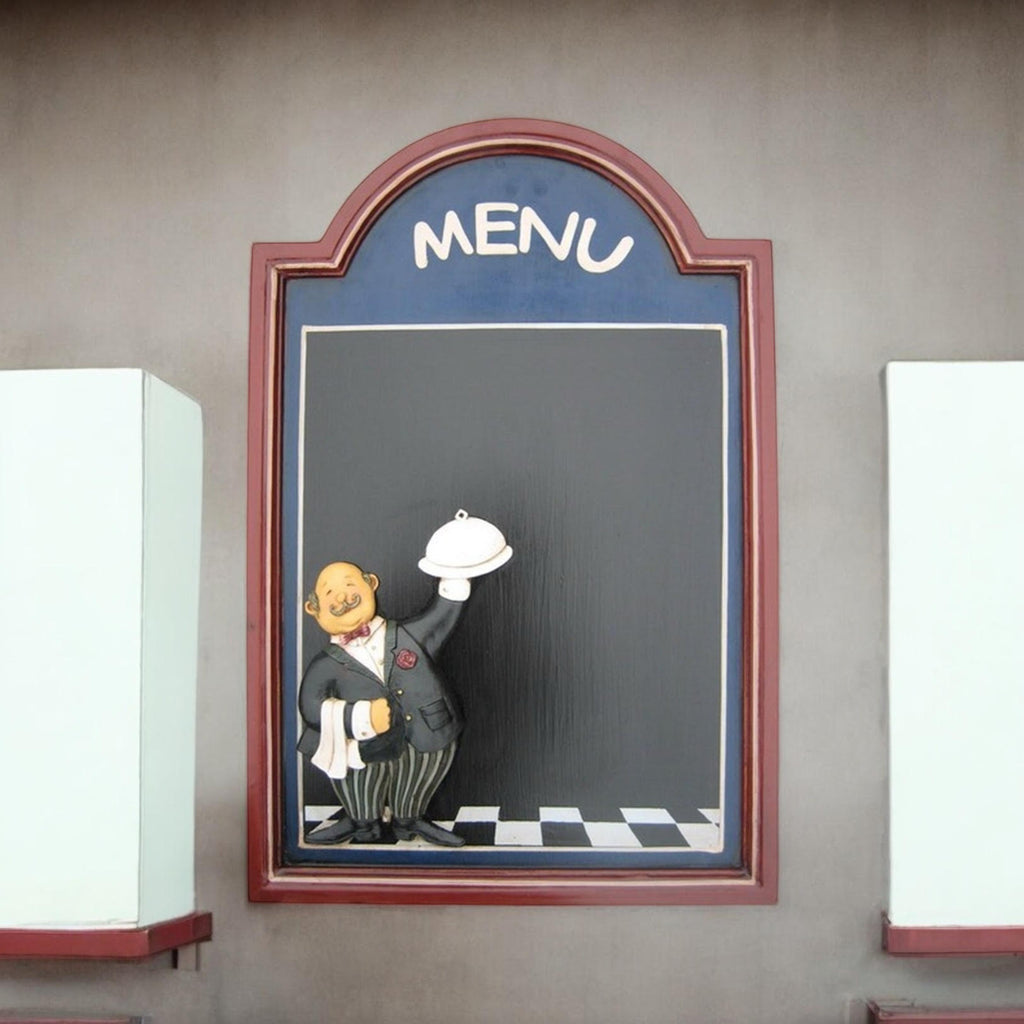 Wall-Mounted Chef Chalk Board Memo Menu