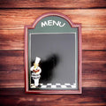 Wall-Mounted Chef Chalk Board Memo Menu