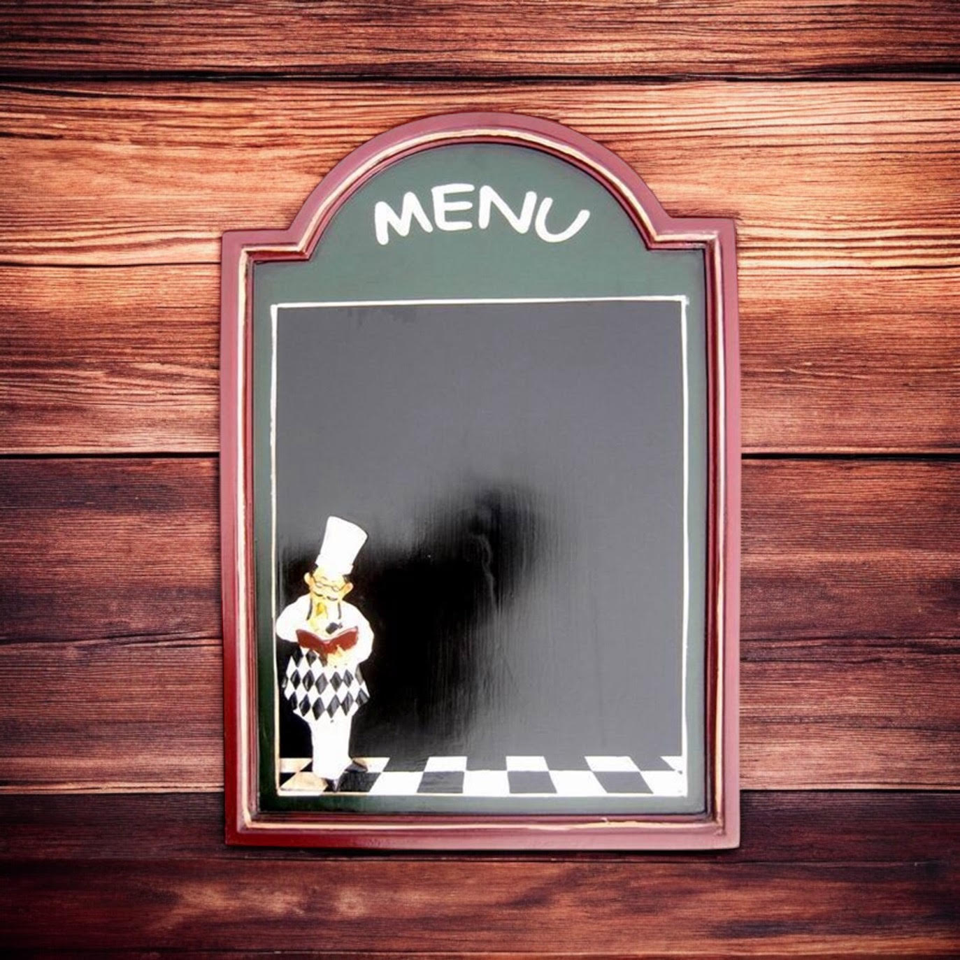 Wall-Mounted Chef Chalk Board Memo Menu