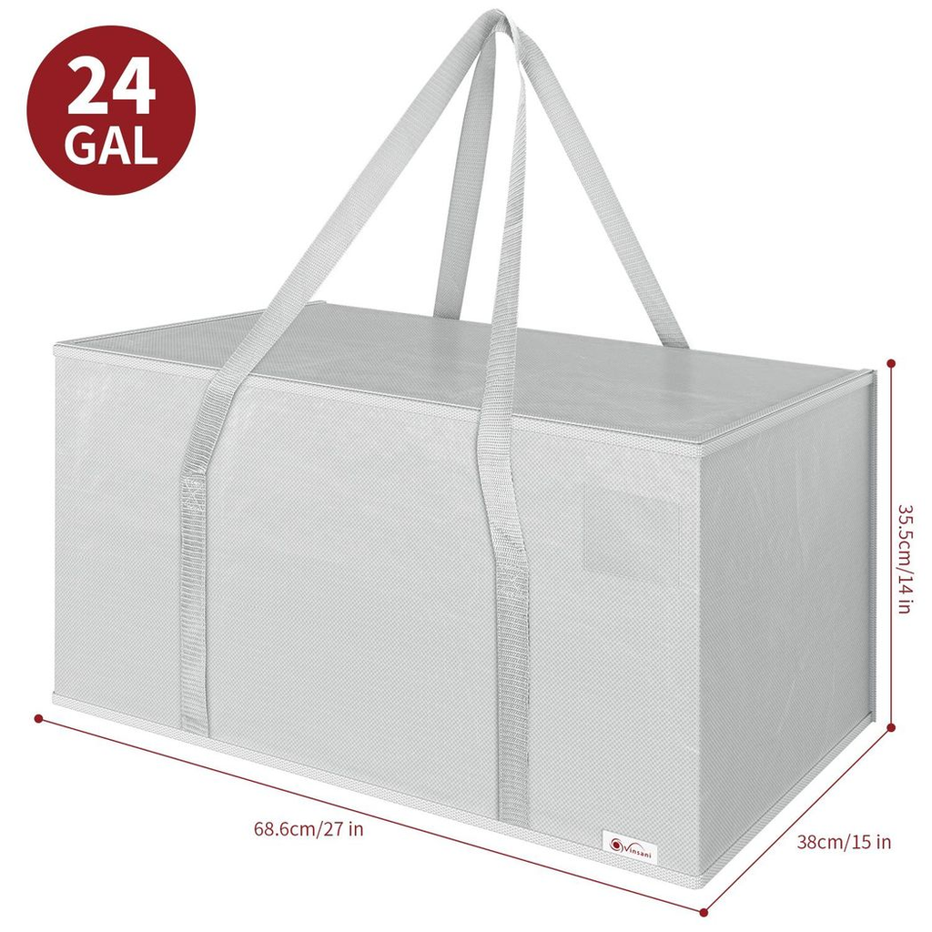 Vinsani 12Pk Moving Bags Grey